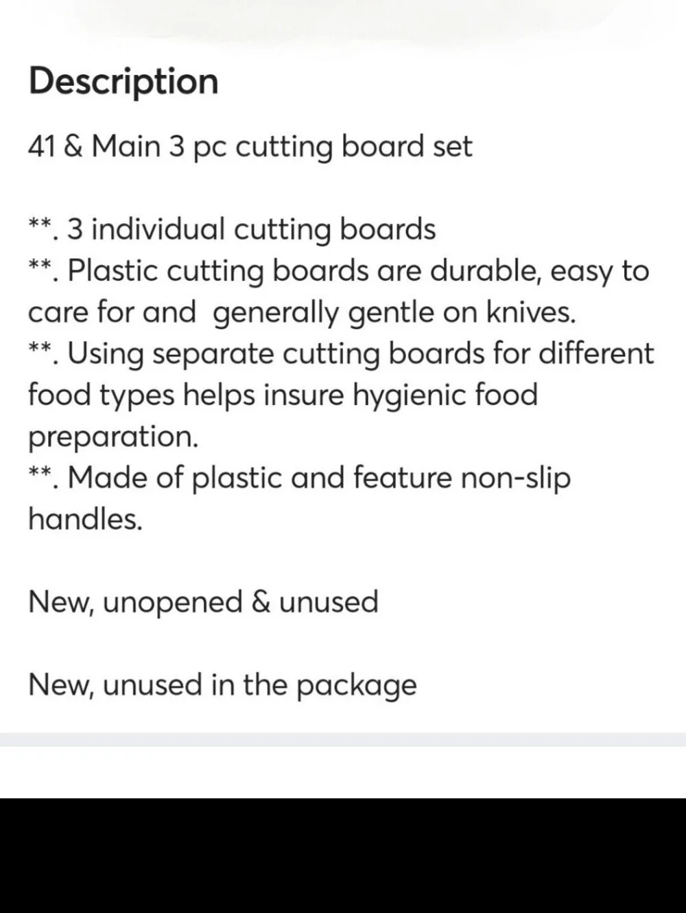 41 & Main Gray Speckled Cutting Board Set with Black Handles - 3 Piece